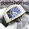 Luxury RicharMilles Watch Mechanical Automatic Movement Waterproof Swiss movement Top Quality RM023 Hollow Out 18K Platinum Original Diamond Calend