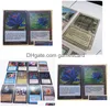 126 pièces/lot jeu de magie bricolage cartes de Version anglaise mat jeux de société Collection personnalisé Tcg classiques livraison directe Dhpsn