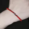 Bracciale con ciondolo in pietra naturale con croce nera opaca fatta a mano da uomo e donna, catena di preghiera fitness, coppia di gioielli