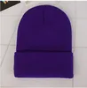 Beanie/Totenkopfkappen Acryl Winter Frauen Solide Benutzerdefinierte Stricken Mützen Schädeldecke Männer Casual DIY Druck Pacth Stickerei Strickmütze Caps Gorros 230914