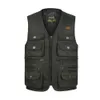 Men's Vests Men Large Size XL-4XL Motorcycle Casual Vest Male Multi-Pocket Tactical Fashion Waistcoats High Quality Masculino Overalls vest 230915