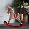 Decorazioni da giardino in stile nordico in legno di pittura di cavallo di cavallo ornamenti da tavolo da soggiorno statua per bambini