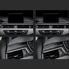 Style de voiture en Fiber de carbone Navigation décoration cadre couverture tableau de bord décalcomanie autocollants garniture pour Audi A4 B9 2017-19 Auto accessoires 3102