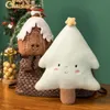 Cushion/Decorative Pillow Christmas Ginger Bread Plush Toy Stuffed Chocolate Cookie House Shape Decor Doll Funny Xmas Tree Party Decor Cushion Pillow 230914