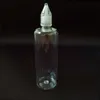 クリスタル蓋付きのカラフルなプラスチックドロッパーボトル3ML 5ML 10ml 15ml 20ml 30ml 50ml 100ml PETプラスチック針ボトルEジュース液体EVBKQ用