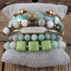 Bangle RH Fashion Boho Beaded Bracelet Jewelry Multi 6pc Stack Bracelet Bangle Sets For Women Gift 230915