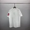 2023ss Hip Hop Muscle Fit Ourlet Courbé Coton Blanc Impression Personnalisée Hommes Femmes T-shirt Casual Quantité Tendance Sweat-shirt À Manches Courtes 6e4L5