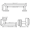 3-delig badkameraccessoiresets geborsteld goud SUS304 roestvrij staal wandmontage handdoekstang badjashouder haak toilet P1279D