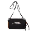 Glossy Crossbody Small Square Bag Women's New Trendy Camera Bag Outdoor Shopping Color Matching Women's Shoulder Bags