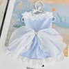 Vêtements pour chiens Robe d'été Vêtements pour animaux de compagnie Chat Tutu Jupe Princesse Costume Yorkie Poméranie Maltese Shih Tzu Caniche Bichon Vêtements