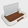 Cão vestuário portátil pet gato treinamento bandeja de toalete esteira interior treliça filhote de cachorro potty bedpan pee pad acessórios para cães gatos produzir