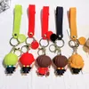 Q Versie Keychain Leuke cartoonauto sleutelhanger tas uitstekende hanger Gift Groothandel