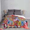 Одеяла эфиопские тарелки Sefed фланелевое одеяло африканское искусство традиционное одеяло для кровати уличный теплый коврик 230914