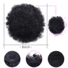 Syntetyczne peruki krótkie afro puff syntetyczne włosy do włosów chignon dla kobiet Kids Parbstring Ponytail Kinky Curly Clip w 230914