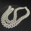 Iced Out Moissanite Kettingen Cubaanse Armband Bling Moissanite Diamond Cubaanse Link Chain Hip Hop Mannen Sieraden Ketting