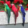 Dekoracje ogrodowe pianki Papuga imitacja ptaka model kreatywny miniaturowy 25/35 cm trawnik ozdoby domowe dekoracja domowa
