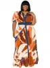Plus size Dresses 4XL 5XL Big Size Elegant African For Women Dashiki Autumn Winter Maxi Dress Ladies Traditional Africa Clothing Fairy 230915