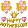 1set Happy Mother's Day Balloons Suit Theme Party Decoration Aluminium Foil Balloon Happy Mother Day Party Balloon Y0622254L