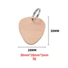 Wooden Dog Tag Ceychains DIY PET ID CARD TAGS BEETRING KEYYRING KEYRING