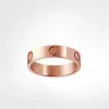 Bague à vis d'amour bagues pour hommes bijoux de créateur de luxe classique femmes alliage d'acier au titane plaqué or or argent rose ne se décolore jamais non allergique -4/5 / 6mm 8899