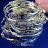 Whole cheap 925 sterling silver 10pc 5pair baby bracelet bangle291K