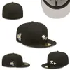 Unisex 2023 rosa färg baseball monterade hattar klassiska team marinblå färger mode hip hop sport mäns fulla slutna design mössor chapeau ljus grå dh-03 storlek 7-8