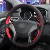 Red Black Artificial Leather Hand sewing Car Steering Wheel Cover for Hyundai Elantra 2011-2014 Avante i30 2 2012-2016302A