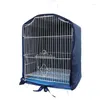 Outros suprimentos de pássaros capas de gaiola para noite poliéster capa impermeável resistente ao calor com janela lateral cão