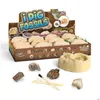 Novidade jogos dinossauro ovo escavação caixa cega brinquedos escavação arqueológica pedra animais caixas 12 pcs / boxtoys para menino e menina gota d dhwv4