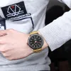 CWP 2021 CURREN Montres pour hommes Style décontracté Horloge Date Montre-bracelet à quartz avec design classique en acier inoxydable Cadran rond 44 mm279T