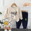Set di abbigliamento Moda autunnale Vestiti per neonata Bambini Bambini Ragazzi T-shirt Pantaloni 2 pezzi/set Tute per neonati per costumi casual per bambini