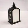 Lanterna LED de sublimação estilo vintage Lanterna decorativa interna e externa lanterna de tempestade de sublimação com bateria Lanterna suspensa externa para Natal DIY