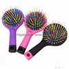 Party Favor Heat Transfer Plastic Round Comb Brush Sundries Sublimation Blank Hair Brushes Exclusive Tra-Soft Intelliflex Bristles Dro Dhleb