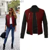 Women's Down Parkas Autumn Winter Fashion Solid Women Jacket O Neck dragkedja Stitching quiltade Bomber Tops Ladies Jacktes Coats Plus Size L230915