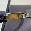 Bracelet en or 18 carats de la série Beloved Love - Brillance éternelle avec tournevis à boîte Réplique officielle du bracelet de couple de marque de luxe haut de gamme taille 18-21 avec logo