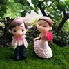 Decorazioni da giardino Sposa e sposo Bambola nuziale Cartoon PVC Coppia figurine Miniature Decorazione torta Fai da te Artigianato Ornamento per la casa