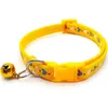 Dog Collars Leashes Fashion Pet Collar Colorful Pattern Heart Cute Bell Adjustable For Cats Puppy DIY Accessories 230915