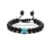 Perlé 7 Chakras Lava Rock Perle Chaîne Bracelet Diffuseur D'huile Essentielle Pierre Naturelle Tressée Corde Bracelet Pour Femmes Hommes Mode Artisanat D Dhnoa