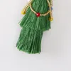 Bohemian Tassel Earrings 크리스마스 보석류 민족 스타일 패션 여성 귀 장식 긴 프린지 앵글이 귀걸이