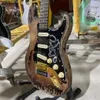 SRV E-Gitarre Super Aged Relic Guitarar Elder Body Golden Hardware Kostenloser Versand Handgefertigtes Modell