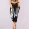 Women's Jeans Stretchy Ripped Hole Skinny BuLifting Distressed Denim Pants With Pockets Trousers Holes Destroyed Pencil