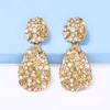 Boucles d'oreilles JURAN 2023 pour femmes modernes, haute qualité, strass en cristal coloré, bijoux de déclaration à la mode, vente en gros