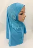 Eşarplar (12 adet/lot) Ramazan Tasarımları Rhinestones Müslüman Hijab İslami Eşarp ML118