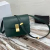 Designer medium classic bag luxury designer bag in box calfskin with an adjustable and removable leather strap and a metallic clasp closure with box