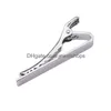 Tie Clips Classic Men Pin Of Casual Style Clip Fashion Jewelry For Male Exquisite Bar Sier And Golden Color Drop Delivery Cufflinks Cl Dhetb