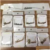 18K Gold Plated Custom Name Nameplate Pendant Necklace Stainless Steel Personalized Letter Choker Chain For Men Women Gift Drop Delivery