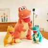 Simpatici modelli di giocattoli di peluche Tyrannosaurus Rex bambole di peluche ripiene di cartoni animati giocattoli di peluche per bambini Kawaii decorazioni per regali di compleanno per bambini