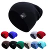 Beanie / Skull Caps Chapéus de malha Inverno Unissex Quente Casual Slouchy Chapéus Outdoor Wool Caps Mens Beanie Carta Cor Sólida Moda Rua Hip Hop Chapéus 230914