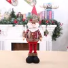 Décoration de noël de grande taille, jambe rétractable de dessin animé, figurine de bonhomme de neige, jouet, ornements de noël, cadeaux de noël, bonne année