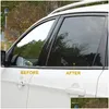 Pflegemittel 6Mx0,5M Autofenster-Schutzfolie Black Tint Tinting Roll Kit Vlt 8% 15% 25% 35% 50% UV-beständig für Drop Delive Dhosg